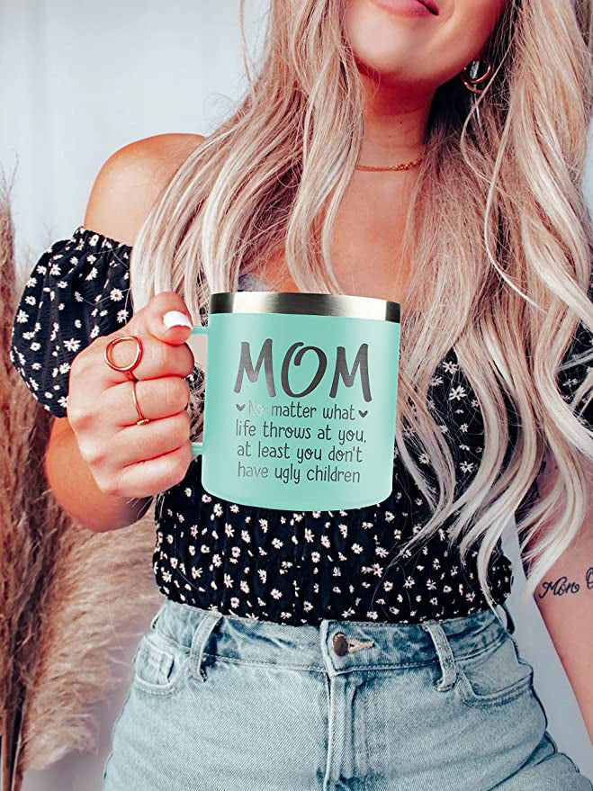 Great Mothers Day Gifts For Women, Mom, Mother, Grandma, Birthday Gifts For Mom From Daughter, Son, Pregnant, New Mom Gifts For Women, Best Mom Ever Gifts, Presents For Mom, 14 Oz Coffee Mug