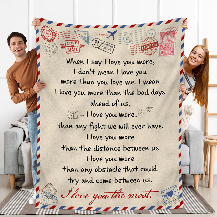 Anniversary Couple Gifts For Him, Her - Birthday, Christmas, Valentine Gifts For Women, Men, Husband, Wife, Anniversary Wedding Gift, Long Distance Gift For Couple - Fleece Throw Blankets