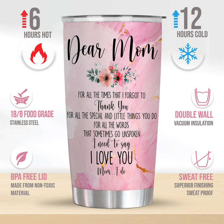 Christmas Gift Ideas for Mom, Dad from Daughter, Son, Holiday Gifts, Mom Birthday Gifts, Mothers Day Gifts for Grandma, Leopard Pattern Funny Birthday Gifts for Mom, Grandma, Mother Gifts Ideas | Best Mom Ever Printed 20oz Tumbler Pink