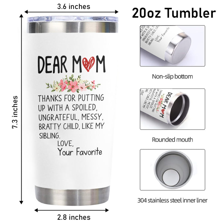 Gifts For Women, Birthday, Christmas, Mothers Day Gifts For Mom, Grandma, Mothers, Nana, Mother In Law, Bonus Mom, Stepmom Gift From Daughter And Son, 20oz Stainless Steel Tumbler For Women