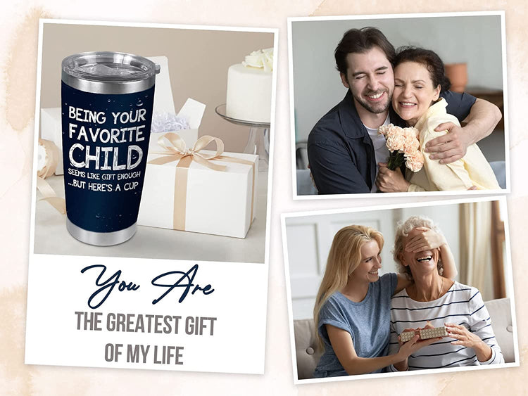 TEEZWONDER Father's Day Gifts For Dad From Daughter And Son, Mothers Day Gifts For Mom, Grandma, Grandpa Birthday Gifts From Grandchildren, Parents To Be Gifts Idea, 20 Oz Stainless Steel Tumbler