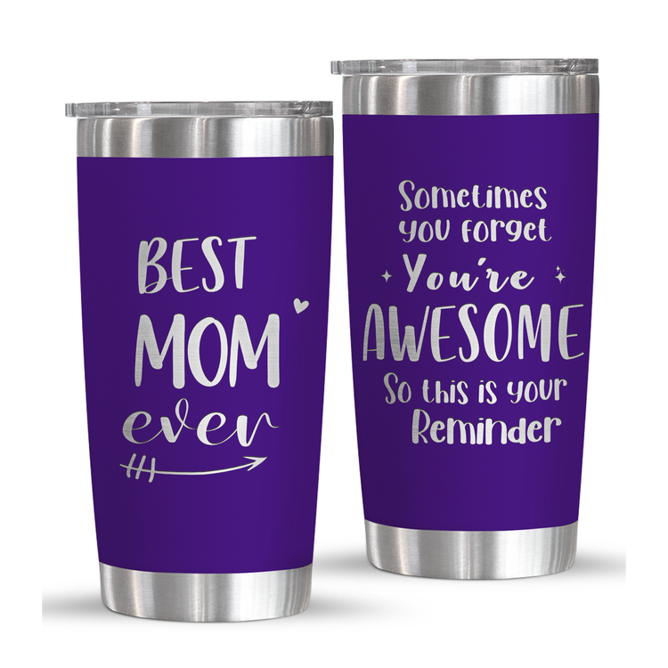 Gifts For Mom From Daughter Son - Birthday, Christmas, Mothers Day Gifts For Mom, Mother Gifts Laser Engraved Tumbler - Mom Gifts Idea For Mom - First Mom, New Mom Gifts For Women - Mom 20 Oz Tumbler