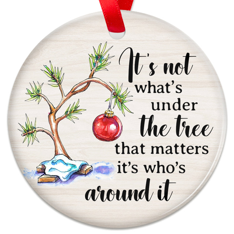 2023 Christmas Ornament, Christmas Tree Decoration Indoor, Outdoor Yard, Gifts for Women Men On Christmas, Christmas Ornament for Family, Sister, Friend, Under Tree Christmas Ceramic Ornament
