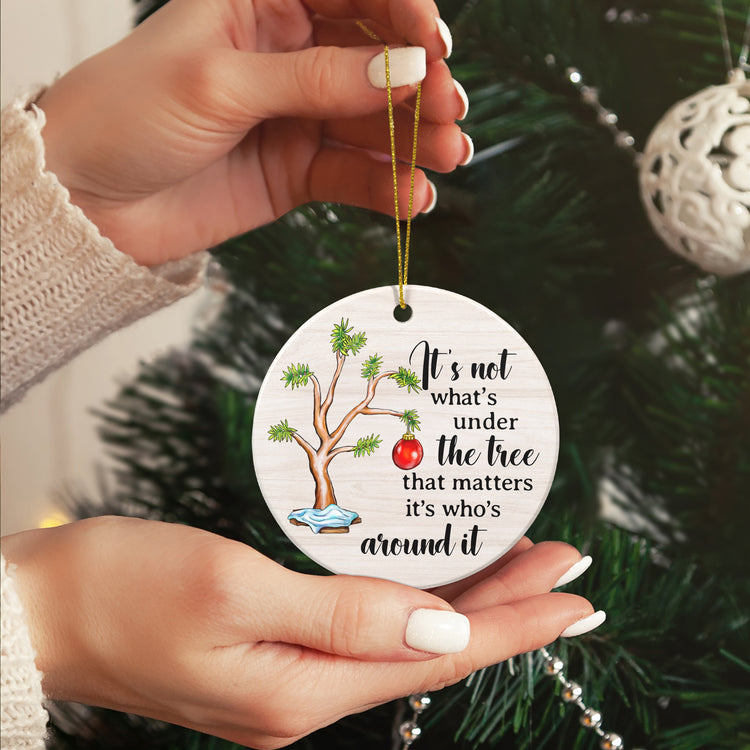 2023 Christmas Ornament, Christmas Tree Decoration Indoor, Outdoor Yard, Gifts for Women Men On Christmas, Christmas Ornament for Family, Sister, Friend, Under Tree Christmas Ceramic Ornament
