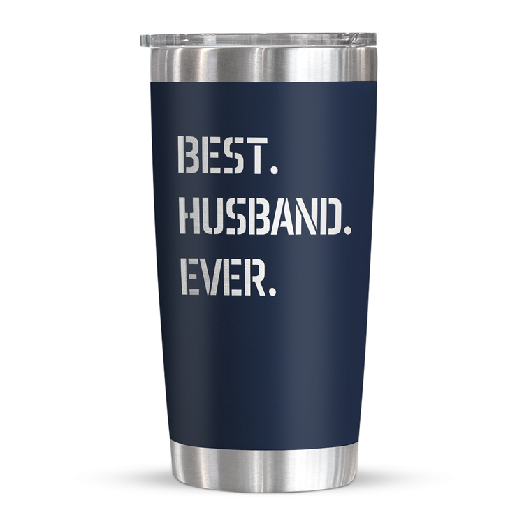 Christmas Gift Ideas for Husband From Wife, Anniversary, Valentines Day, Christmas, Birthday Gifts For Men, Him, Romantic Gift Ideas | 20oz Stainless Steel Tumbler Best Husband Ever Drinkwater Flasks