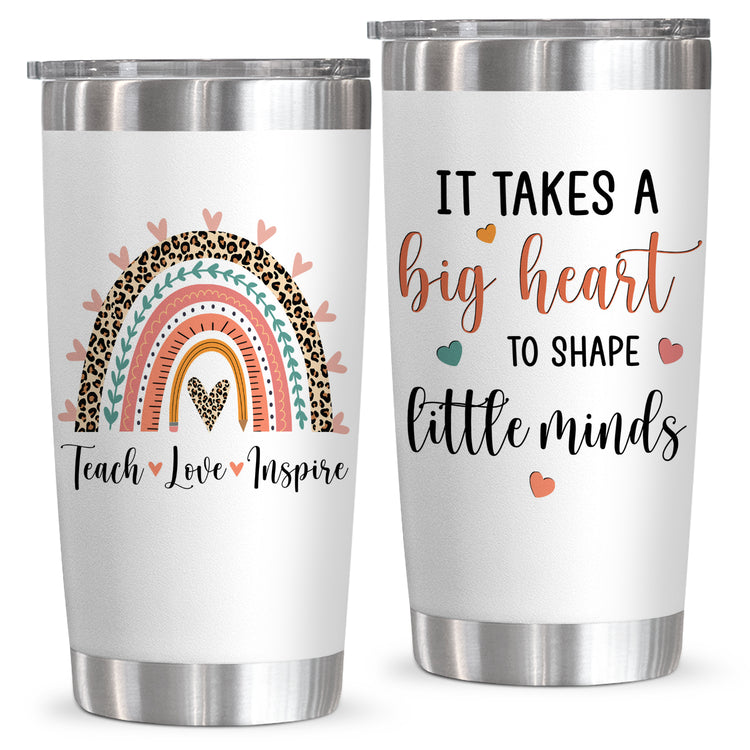 Teacher Appreciation Gifts For Women, Birthday, Graduation, Christmas, Thanksgiving Gifts For Teacher, New Teacher Graduation Gifts Ideas, Thank You Tumbler Gift, 20 Oz Stainless Steel Tumbler