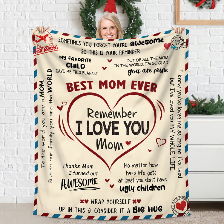 Gifts for Mom from Daughter, Son, Mama, Bonus Mom, Mother in Law, Inspirational Gifts for Women - Christmas, Thanksgiving, Mothers Day, Birthday Gifts, Get Well Soon Gifts for Women, Friends,  - Fleece Throw Blankets