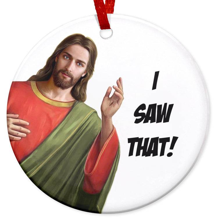 Funny Ornament Christian Gifts for Friends, Women, Her, Men - Family, Christian Friends Christmas Ornaments Gifts - Funny Christmas Tree Decorations, Ceramic Ornaments