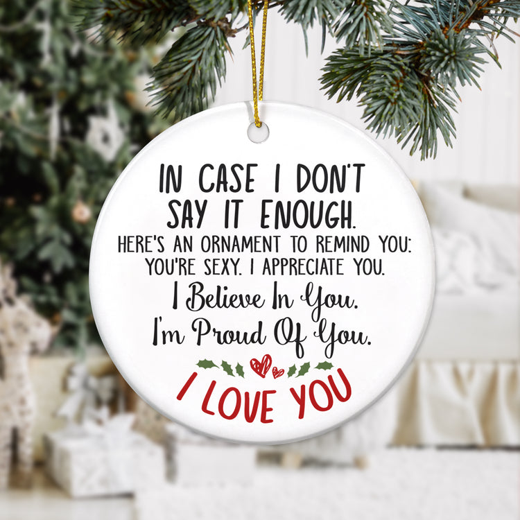 Couple Christmas Ornament, Anniversary, Birthday, Christmas, Valentines Gifts for Husband, Wife, Romantic Gifts for Him, Her, Couple Decorations, Christmas Tree Decoration Ceramic Ornament