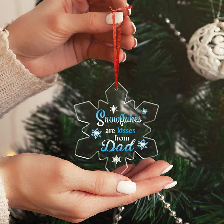 2023 Christmas Ornament, Gifts for Dad Sympathy, Memorial Gifts - Christmas Sympathy Gifts for Loss of Dad - Bereavement Gifts Ideas, Sympathy Memorial Ornaments - Christmas Tree Decoration Indoor, Outdoor Yard, Acrylic Ornament