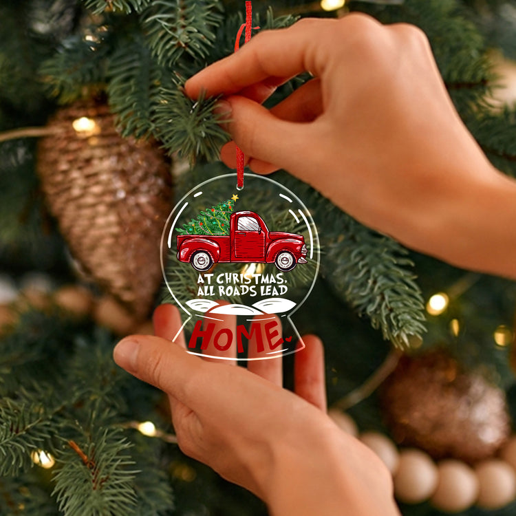 2023 Christmas Ornament, Christmas Tree Decoration Indoor, Outdoor Yard, Gifts for Family, Friends - Christmas, Birthday Gifts for Mom, Dad, Grandma, Sister Gifts Ideas, Long Distance Gifts - Christmas Tree Decoration Acrylic Ornament