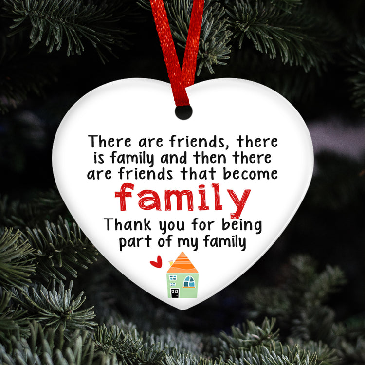 Friend Gifts for Women, Bestie Christmas Ornaments Gifts - Birthday, Christmas Decoration BFF Gifts for Her, Friends, Female, Sister Gift from Sister - Christmas Tree Decoration Ceramic Ornament