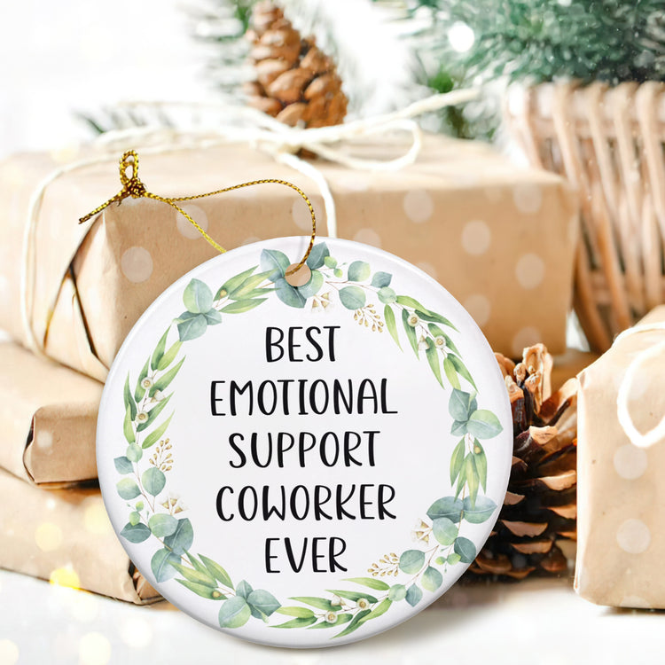 Thank You Gifts for Coworker, Women, Christmas Ornaments - Appreciation, Retirement Gifts for Women, Farewell, Going Away Coworker Gifts for Friends - Christmas Decorations Ceramic Ornament