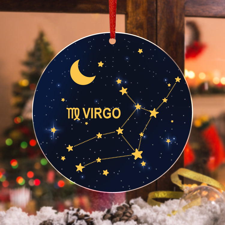 2023 Christmas Ornament, Gifts for Virgo Zodiac, Birthday Gifts for Women - Christmas Decorations, Birthday Gifts Ideas, Horoscope Christmas Hanging Decor - Christmas Tree Decoration Indoor, Outdoor Yard, Acrylic Ornament