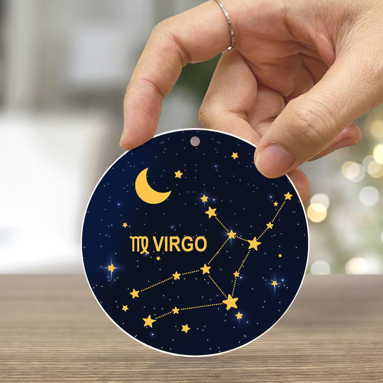 2023 Christmas Ornament, Gifts for Virgo Zodiac, Birthday Gifts for Women - Christmas Decorations, Birthday Gifts Ideas, Horoscope Christmas Hanging Decor - Christmas Tree Decoration Indoor, Outdoor Yard, Acrylic Ornament