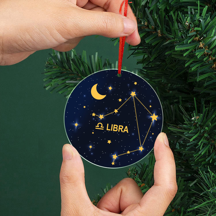 2023 Christmas Ornament, Gifts for Libra Zodiac, Birthday Gifts for Women - Christmas Decorations, Birthday Gifts Ideas, Horoscope Christmas Hanging Decor - Christmas Tree Decoration Indoor, Outdoor Yard, Acrylic Ornament