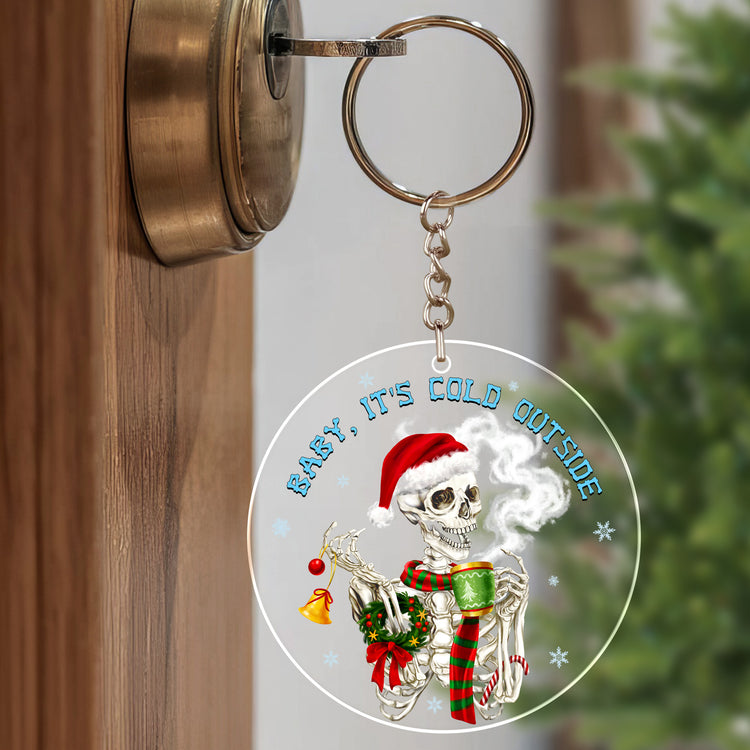 2023 Christmas Ornament, Christmas Tree Decoration Indoor, Outdoor Yard, Gifts for Christmas, Funny Skull Gifts - Christmas, Birthday, Couple Gifts For Boyfriends, Girlfriends, Sugar Skull Gifts For Women - Christmas Tree Decoration Acrylic Ornament