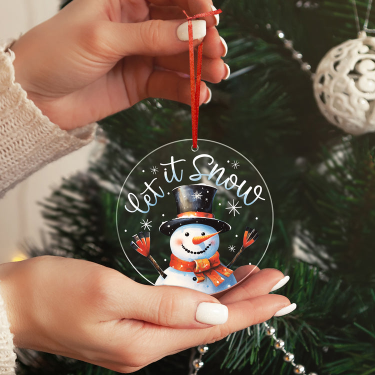 2023 Christmas Ornament, Christmas Tree Decoration Indoor, Outdoor Yard, Gifts for Christmas, Snowman Decor - Christmas, Birthday Gift Ideas, Snowman Ornaments Hanging Decor, Snowmen Christmas Decorations - Christmas Tree Decoration Acrylic Ornament