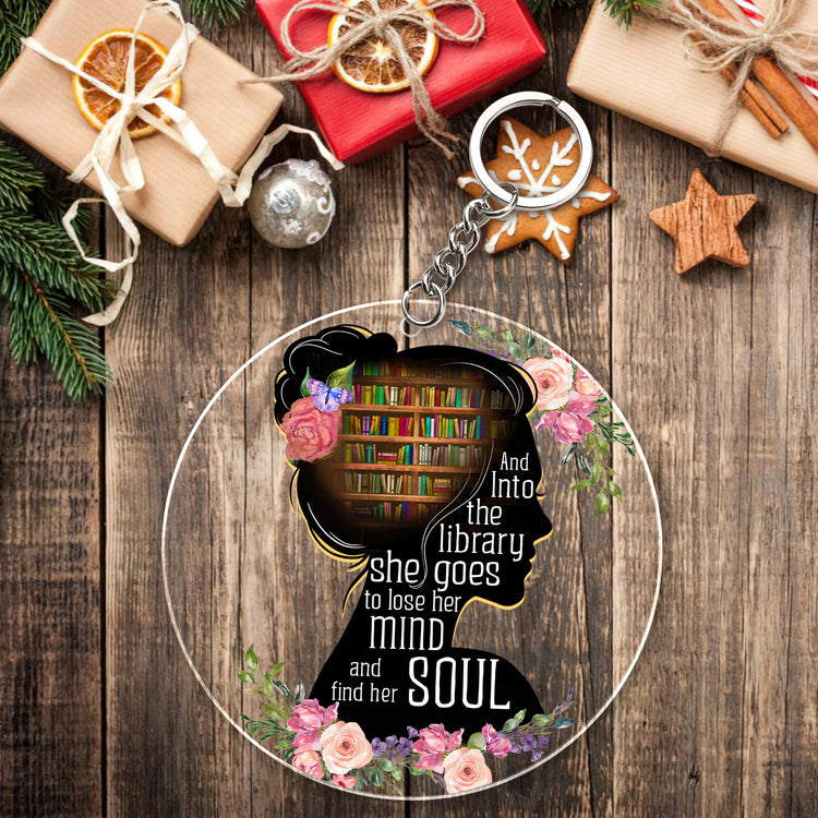 Book Lovers Gifts for Women, Christmas Ornaments - Book Decor, Christmas, Birthday Gifts for Women, Librarian, Nerd, Reading, Book Lovers Gift Ideas - Christmas Tree Decoration Acrylic Ornament