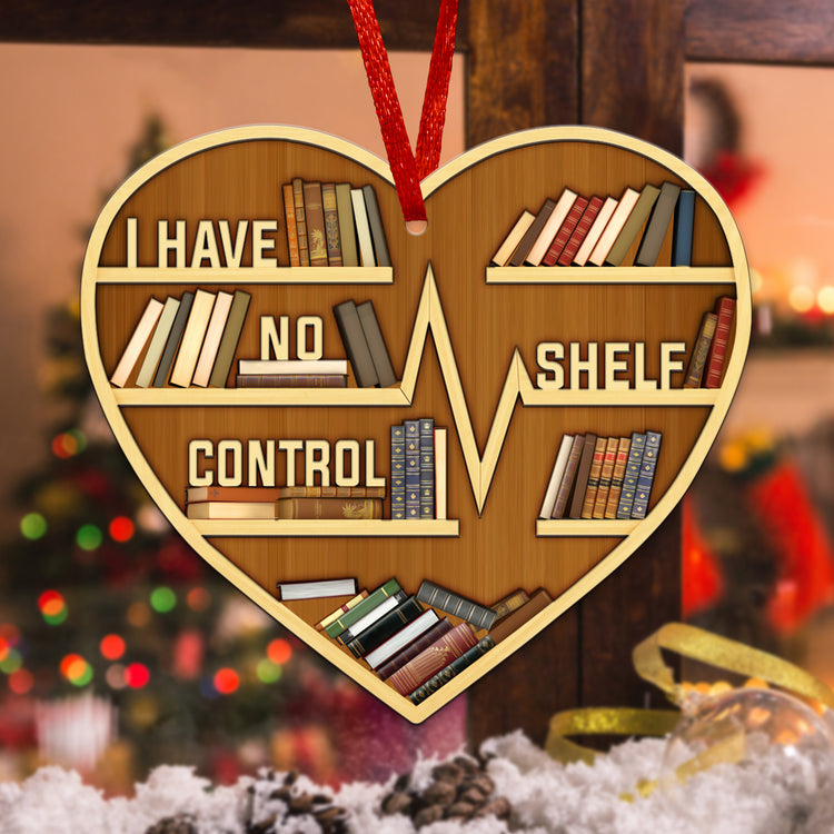 Book Lovers Gifts for Women, Christmas Ornaments - Book Decor, Christmas, Birthday Gifts for Women, Librarian, Nerd, Reading, Book Lovers Gift Ideas - Christmas Tree Decoration Wooden Ornament