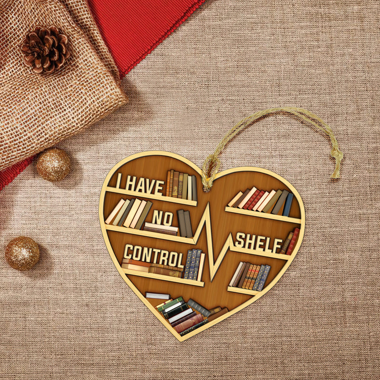 Book Lovers Gifts for Women, Christmas Ornaments - Book Decor, Christmas, Birthday Gifts for Women, Librarian, Nerd, Reading, Book Lovers Gift Ideas - Christmas Tree Decoration Wooden Ornament