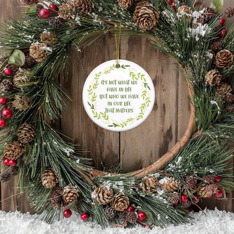 Inspirational Gifts for Women, Men, Christmas Ornaments - Christmas Motivational Gifts for Family, Friends, Appreciation Gifts for Women - Christmas Tree Decoration Ceramic Ornament