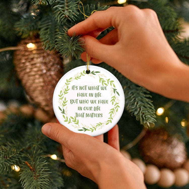 Inspirational Gifts for Women, Men, Christmas Ornaments - Christmas Motivational Gifts for Family, Friends, Appreciation Gifts for Women - Christmas Tree Decoration Ceramic Ornament