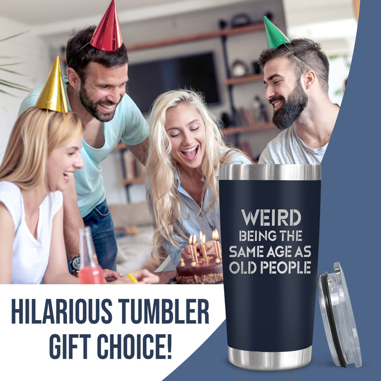Drinkware Flasks Funny Birthday Gifts For Men, Women - Christmas, Thanksgiving, Birthday Gifts For Him, Boyfriend, Friends, Husband And Wife Birthday Gift Ideas - 20oz Stainless Steel Tumbler