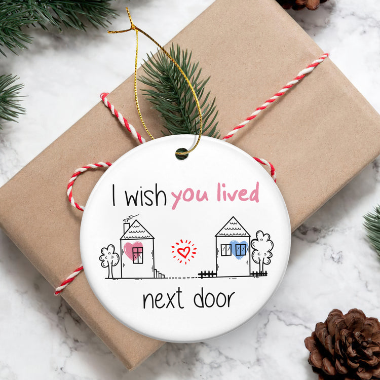 Friendship Gifts for Women, Friends, Christmas Ornaments - Christmas, Birthday Gifts for Women, Friends, BFF, Bestie, Long Distance Friends Gifts - Christmas Tree Decoration Ceramic Ornament
