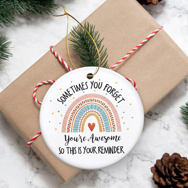Inspirational Gifts for Women, Christmas Ornaments - Christmas, Birthday, Thank You Gifts for Women, Family, Friends, Motivational Gifts - Christmas Tree Decoration Ceramic Ornament