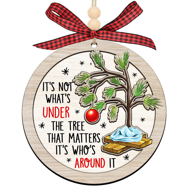 Christmas Ornament Gifts for Men, Women - Christmas, Anniversary, Birthday Gifts for Family, Friends, Husband and Wife, Christmas Decor Gifts Ideas - Christmas Tree Decoration Wooden Ornament