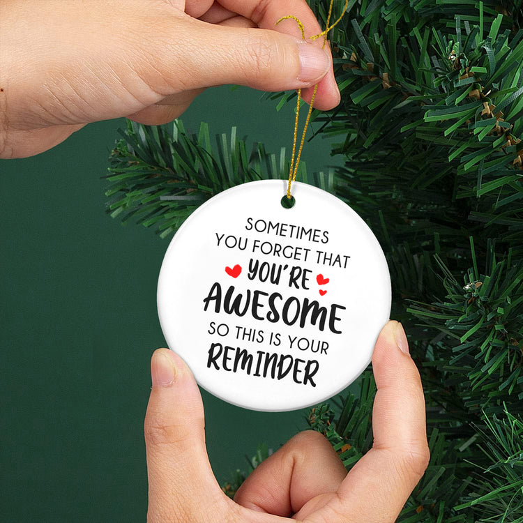Inspirational Gifts for Women, Christmas Ornaments - Christmas, Birthday, Motivational Gifts for Friends, Coworkers, Appreciation, Retirement Gifts Ideas - Christmas Tree Decoration Ceramic Ornament