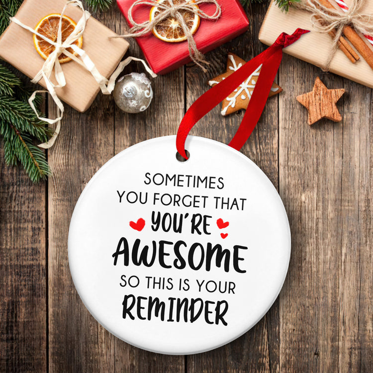 Inspirational Gifts for Women, Christmas Ornaments - Christmas, Birthday, Motivational Gifts for Friends, Coworkers, Appreciation, Retirement Gifts Ideas - Christmas Tree Decoration Ceramic Ornament