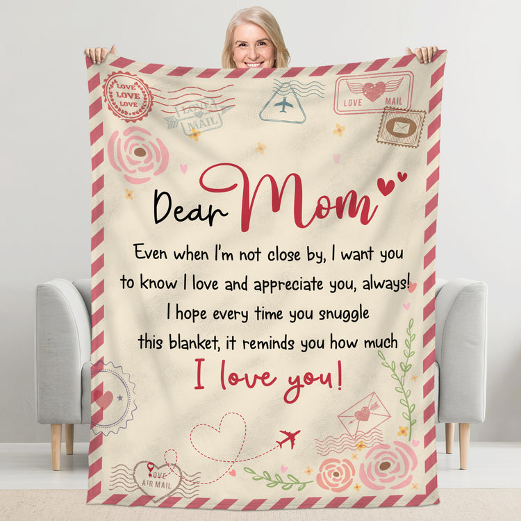 Mothers Day, Christmas, Birthday Gifts for Mom, Mama Gifts, Presents for Mom, Bonus Mom, Mother in Law, Stepmom Gifts - Fleece Throw Blankets 50x60 in