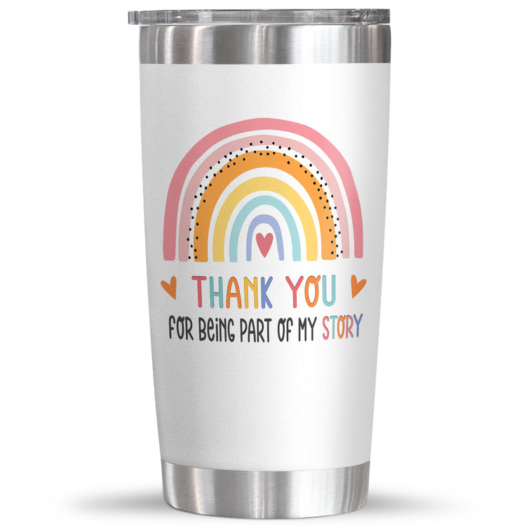 Teacher Appreciation Gifts - Teachers Day, Back To School, Graduation, Christmas, Birthday Gifts For Women, Thank You Gifts For Teacher, Coworkers, Friends - 20 Oz Stainless Steel Tumbler