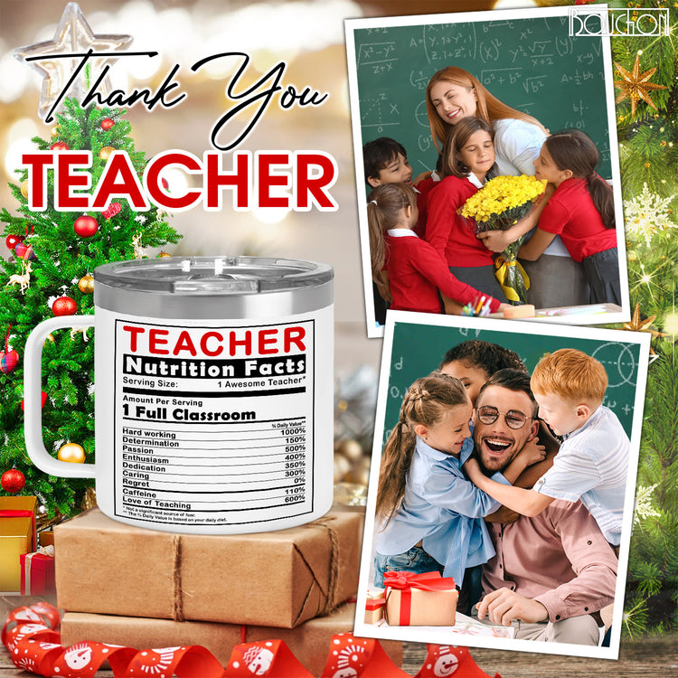 Teacher's Day Coffee Mug - Appreciation Gifts - Teacher Graduation Gifts, Birthday Gifts For Teacher, Women, Coworker - End Of Year, Retirement Gifts For Women - 14oz Coffee Mug