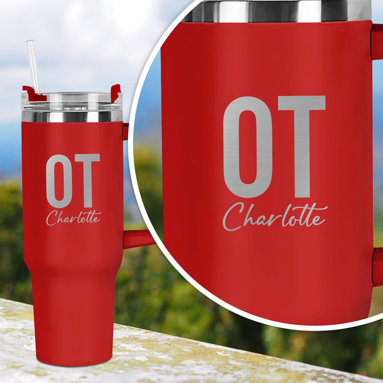 Personalized Occupational Therapy, Occupational Therapist OT 40oz Tumbler Laser Engraved