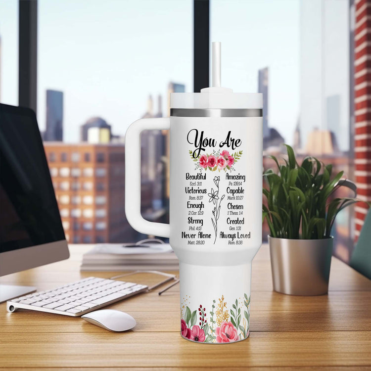 Personalized You Are Christian Inspiration Gift 40oz Tumbler 5D Printed