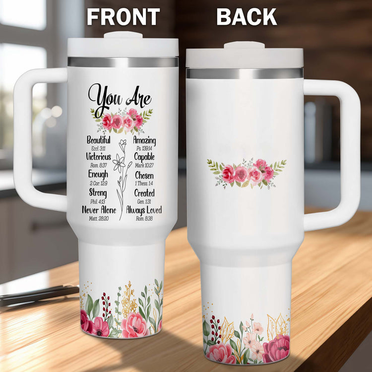 Personalized You Are Christian Inspiration Gift 40oz Tumbler 5D Printed