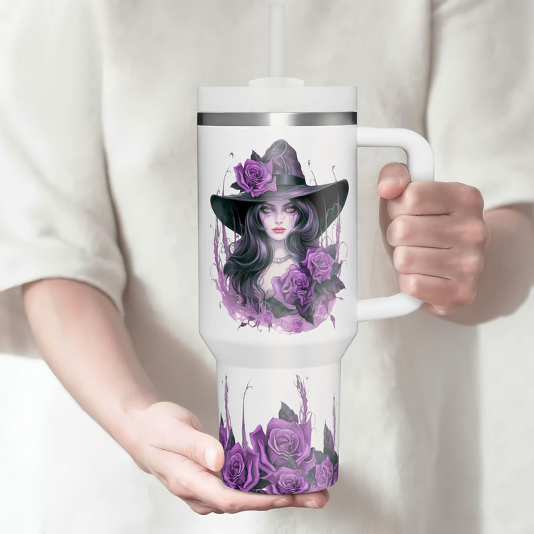Halloween Witch In A World Full Of Princesses Be A Witch 40oz Tumbler 5D Printed