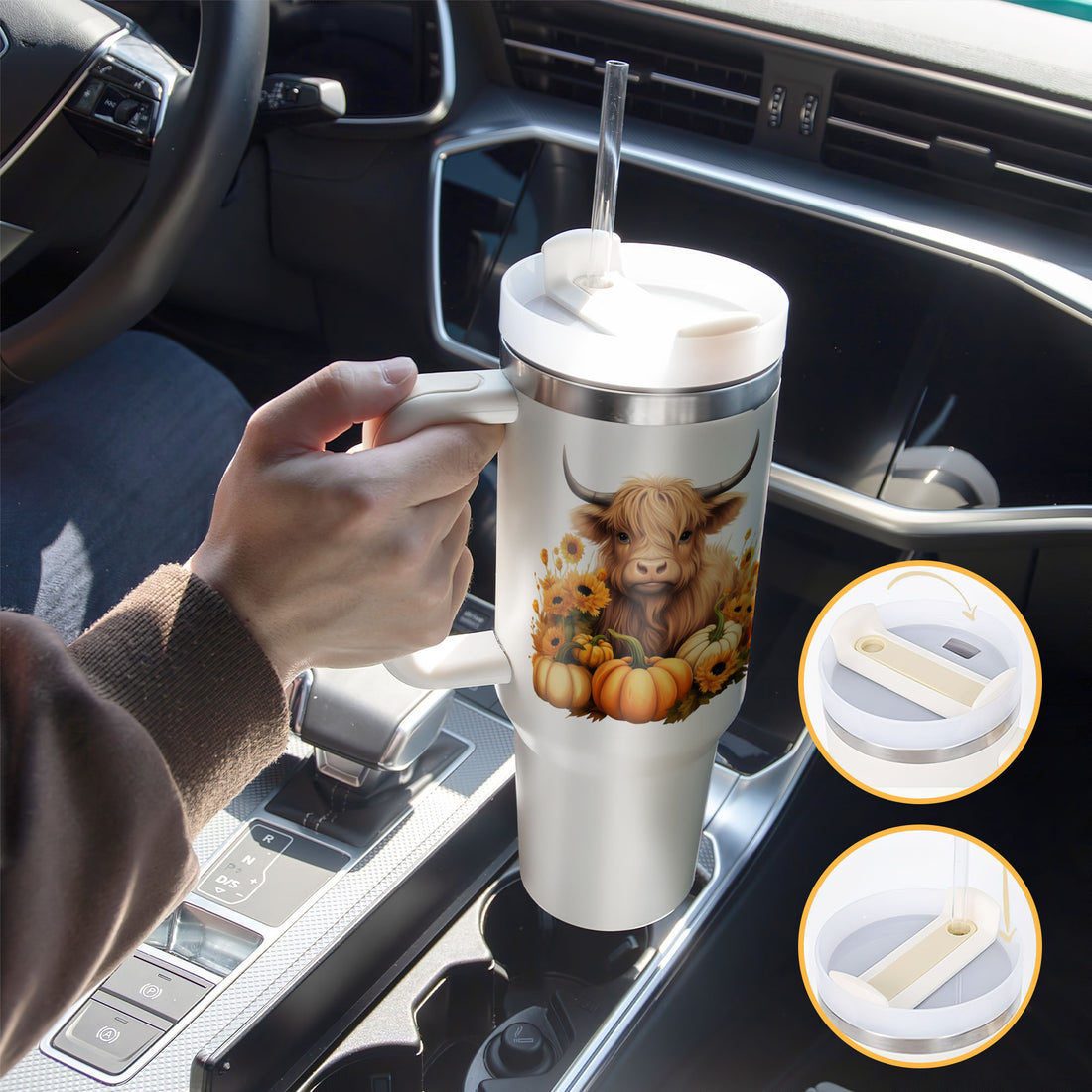 Highland Cow 40 oz Stainless Steel Tumbler – Legacy and Light