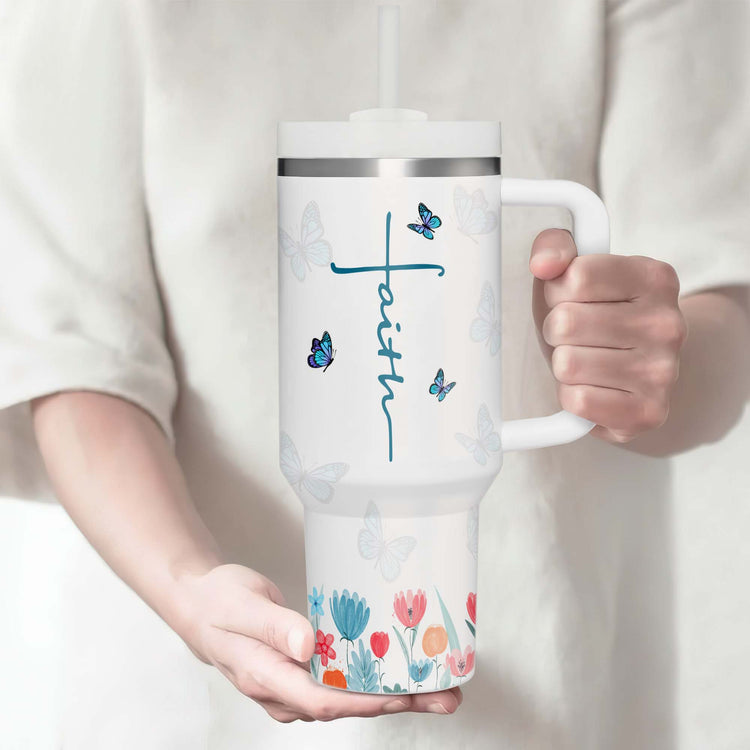 Every Day God Thinks Of You, Bible Christian Inspiration Gift For Her 40oz Tumbler 5D Printed