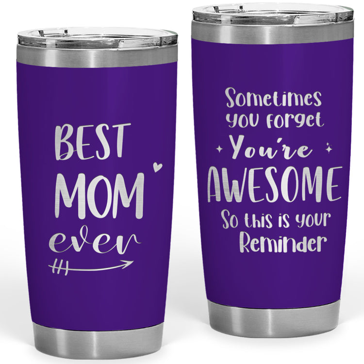 Gifts For Mom From Daughter Son - Birthday, Christmas, Mothers Day Gifts For Mom, Mother Gifts Laser Engraved Tumbler - Mom Gifts Idea For Mom - First Mom, New Mom Gifts For Women - Mom 20 Oz Tumbler