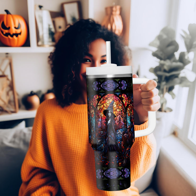 Halloween Witch 40oz Tumbler 5D Printed