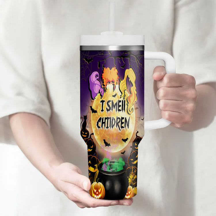 Halloween Hocus Pocus Witches Spooky Season 40oz Tumbler 5D Printed
