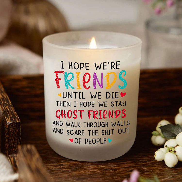 Best Friends Candle Funny Ghost Friends Gifts Lavender Vanilla 10oz Candle Cup