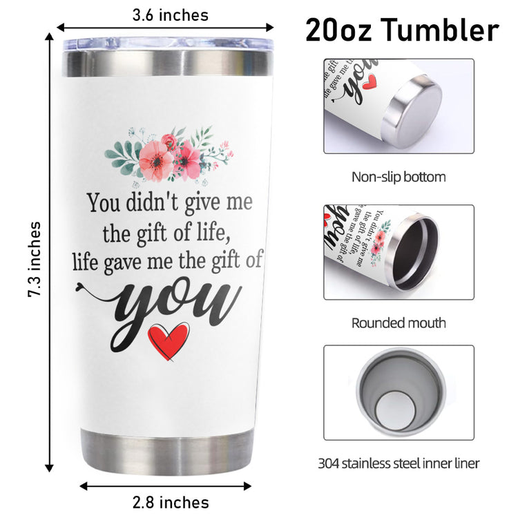 TEEZWONDER Gifts For Bonus Mom, Mama Gifts For Women, Step Mom Gift Ideas, Mother, Bonus Mom, Birthday Gifts For Mom From Daughter, First Time, New Mom Gifts For Women, 20oz Stainless Steel Tumbler