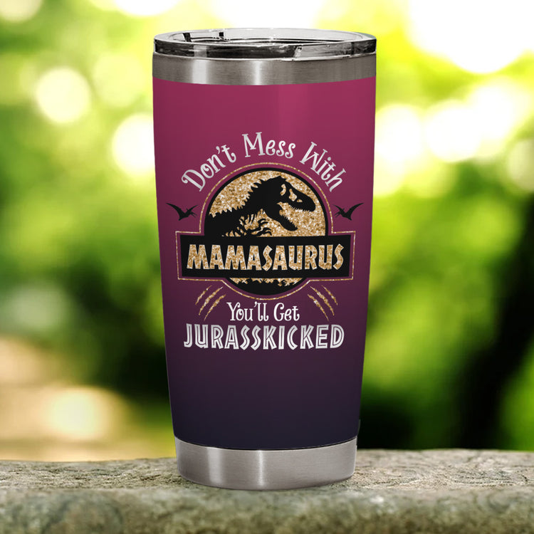 Gifts For Mom From Daughter, Friend Birthday, Christmas, Mothers Day Gifts For Mom, Mamasaurus Mom Tumbler Gifts, Presents For Mom, First Time, New Mom Gifts For Women, 20 Oz Stainless Steel Tumbler