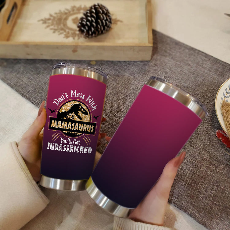 Gifts For Mom From Daughter, Friend Birthday, Christmas, Mothers Day Gifts For Mom, Mamasaurus Mom Tumbler Gifts, Presents For Mom, First Time, New Mom Gifts For Women, 20 Oz Stainless Steel Tumbler