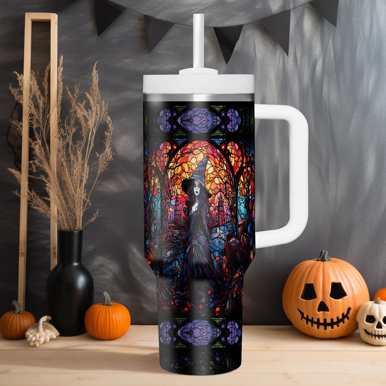 Halloween Witch 40oz Tumbler 5D Printed